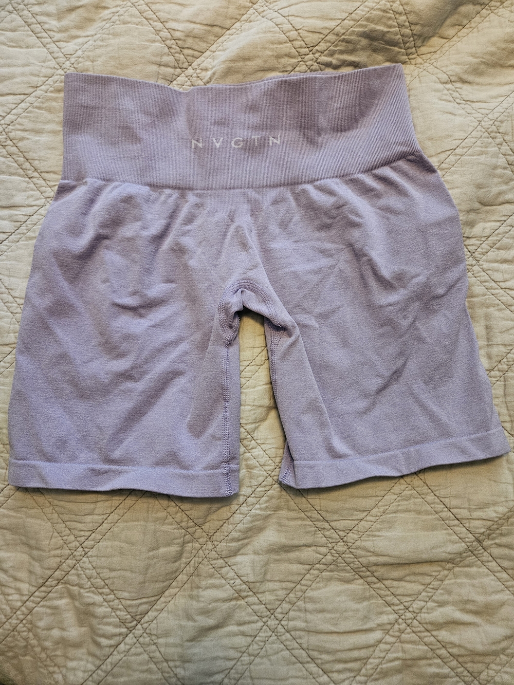 NVGTN Lavender High-Rise Seamless Bike Shorts